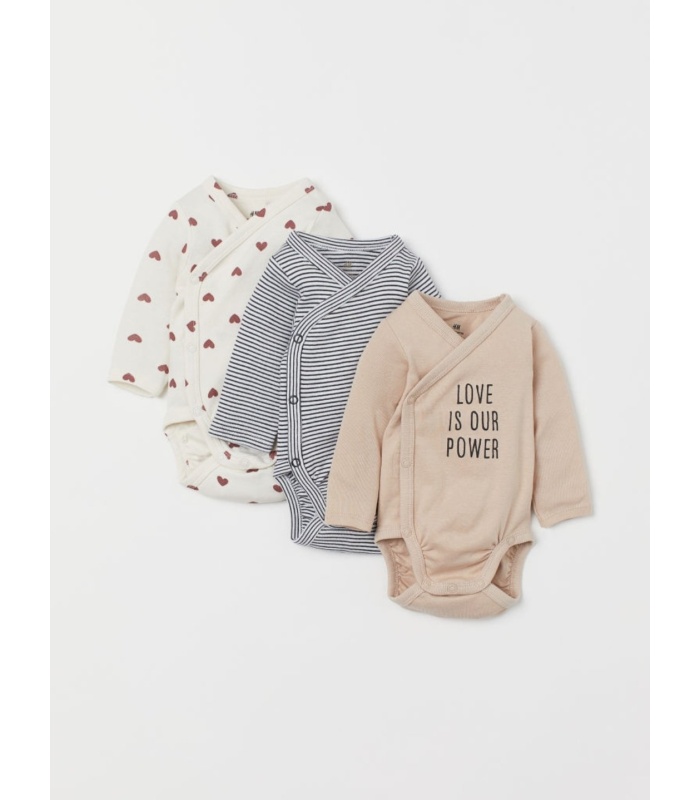 3Pc Long-sleeve Bodysuit