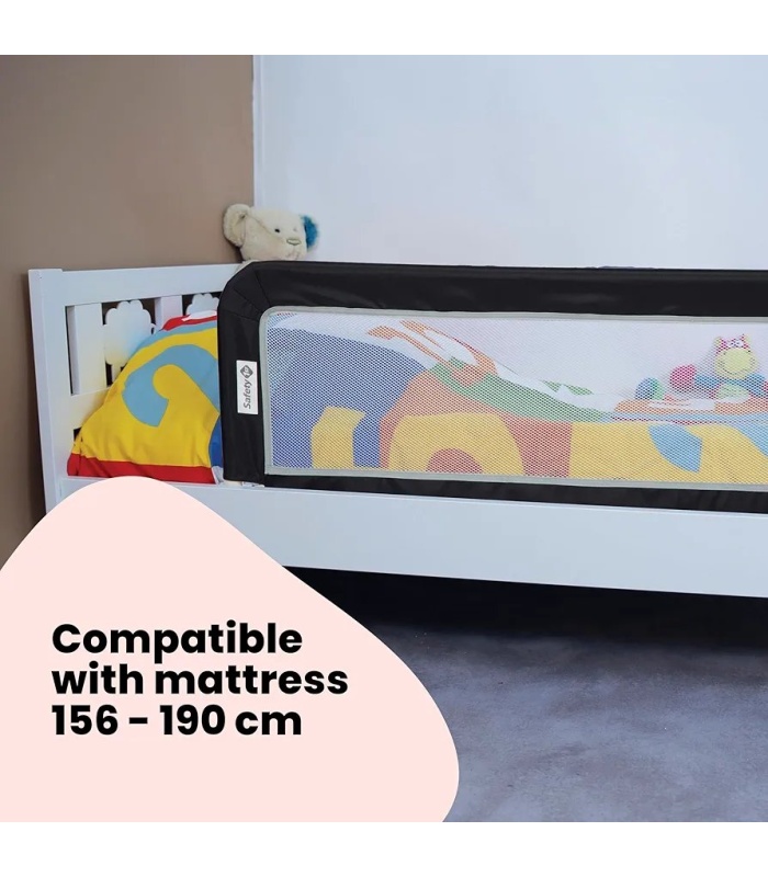 Portable Travel Bed Rail/Guard, Dark Grey