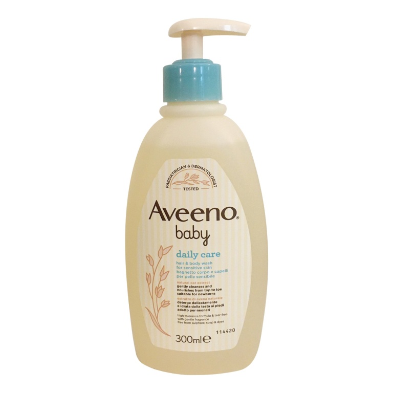 Aveeno Baby Daily Hair & Body Wash For Sensitive Skin (Natural Oat Extract) 300ml - Image 4