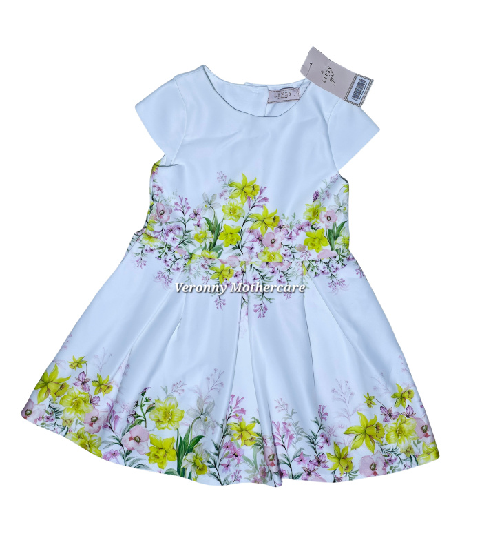 Lipsy White Ditsy Mini Scuba Dress - Image 2