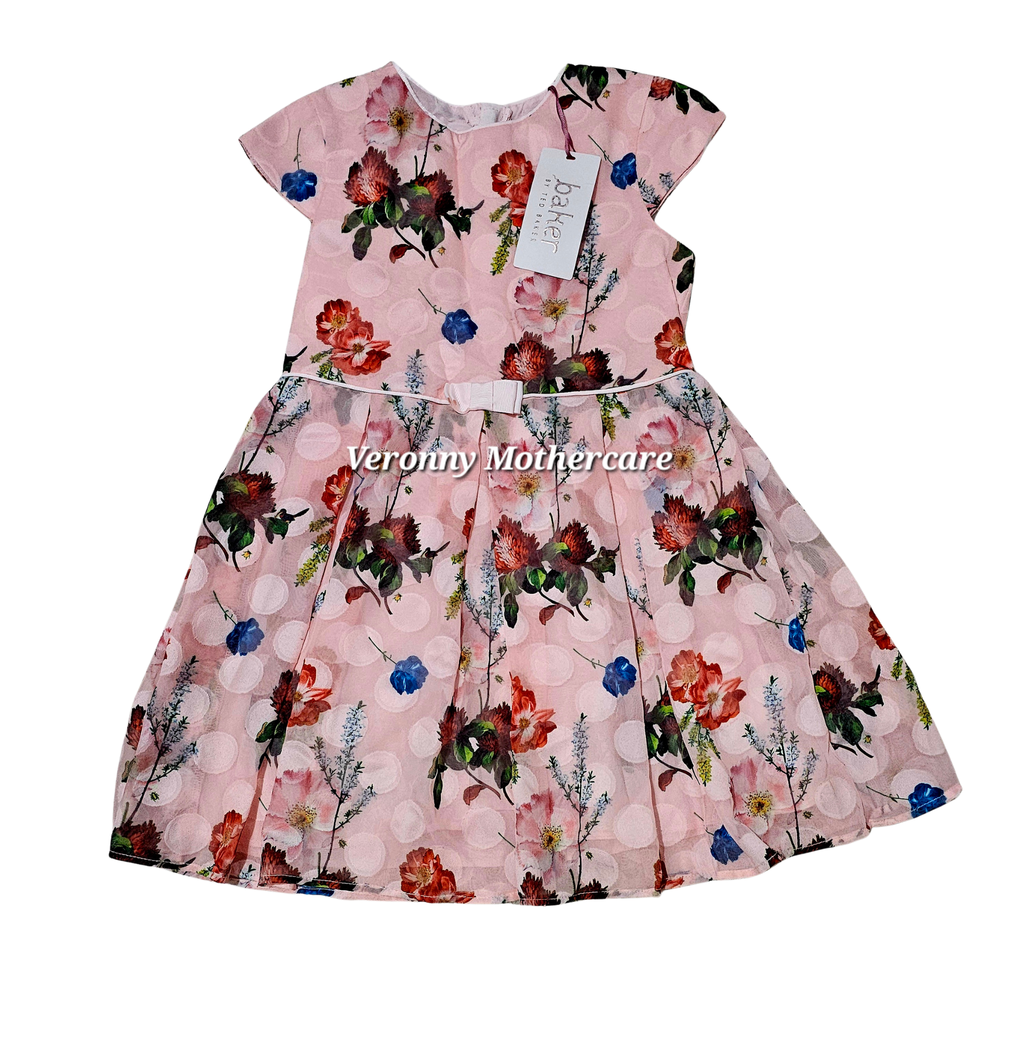 2025/08/20250817_205559_0000.png Ted Baker Pink Floral Dress - Image 1