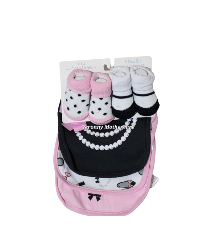 5pc Bib and Booties