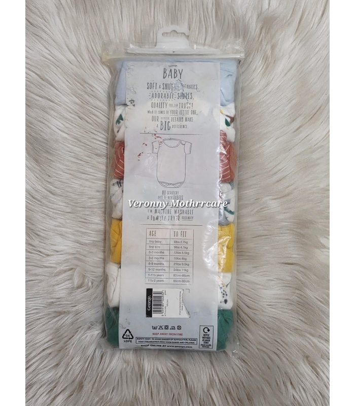 7Pk Short Sleeved Bodysuits - Image 3