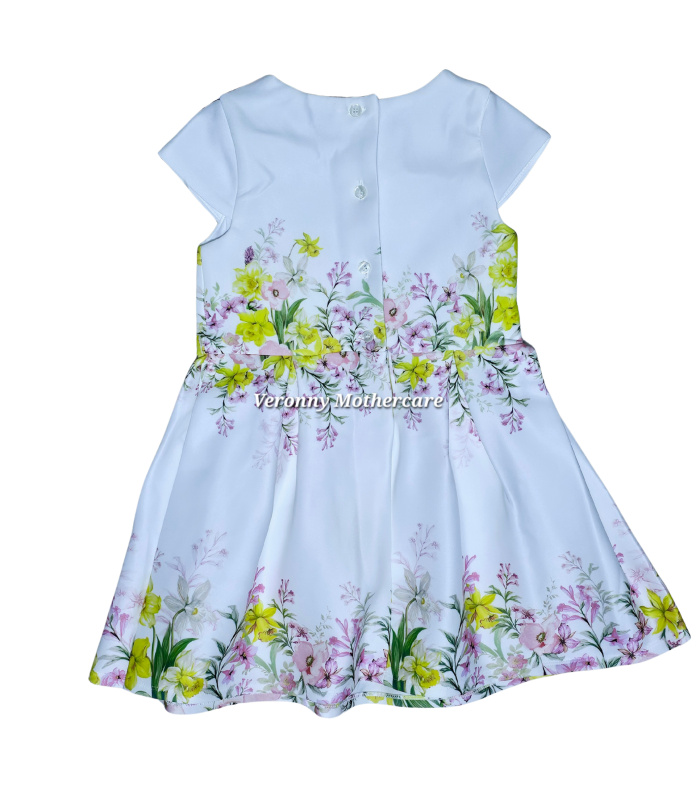 Lipsy White Ditsy Mini Scuba Dress - Image 3