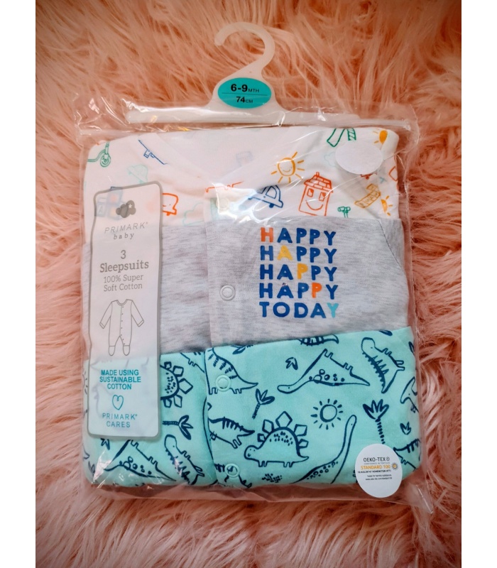 3pk Baby Sleepsuits - Image 2