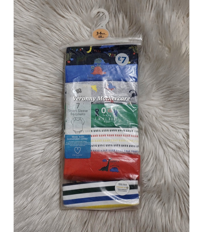 7pc Short-sleeved Bodysuits