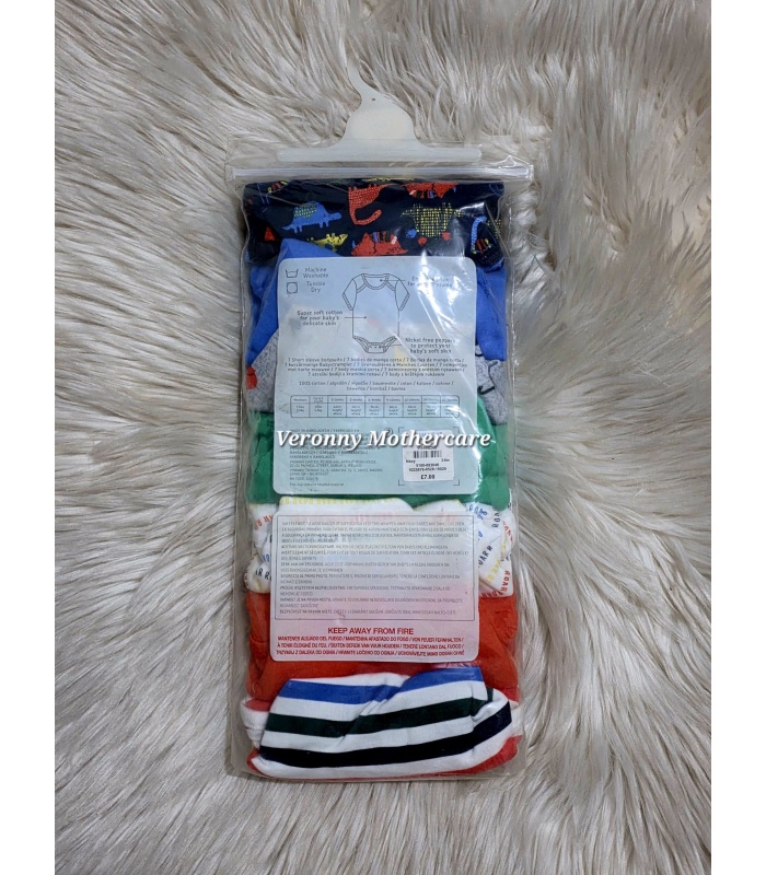 7pc Short-sleeved Bodysuits - Image 2