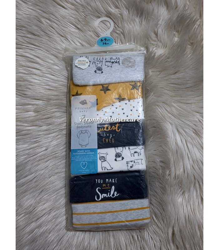 7Pk Short Sleeved Bodysuits