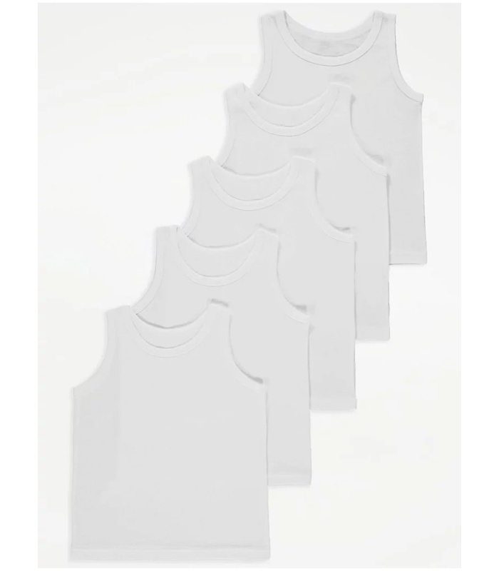 George 5pk Boys Vests