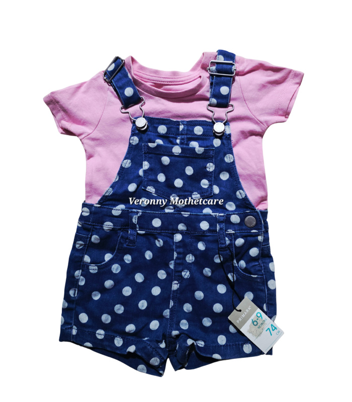 2pc Girls Dungarees / Carwash Set - Image 3