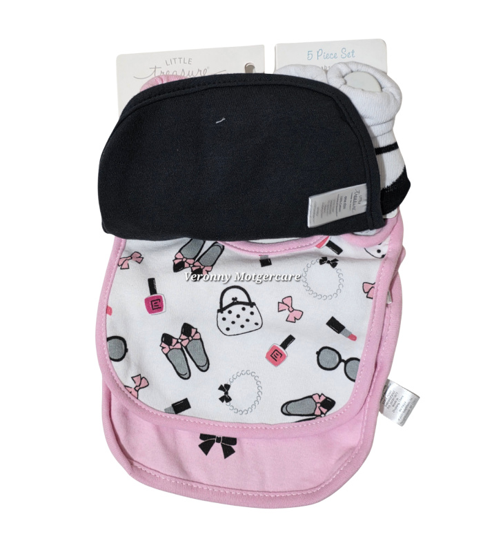5Pk Bibs and Booties - Image 3