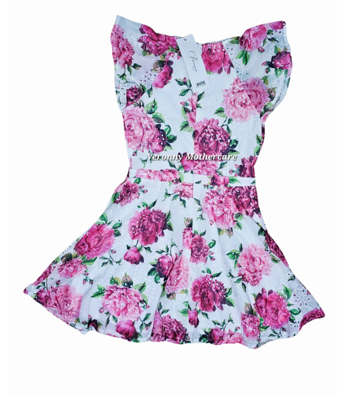 Lipsy Pink & White Dress