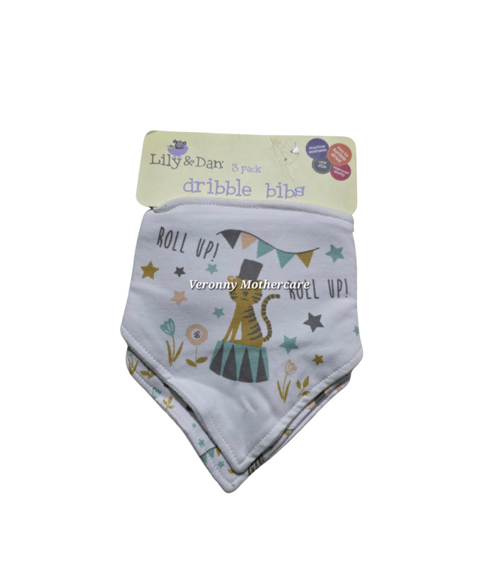Lily & Dan 3pk Dribble Bibs