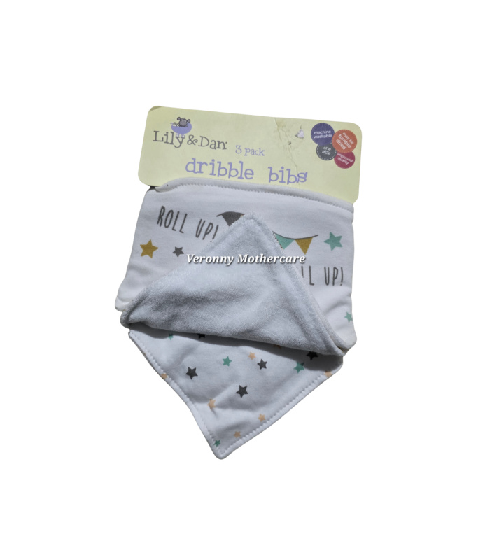 Lily & Dan 3pk Dribble Bibs - Image 2