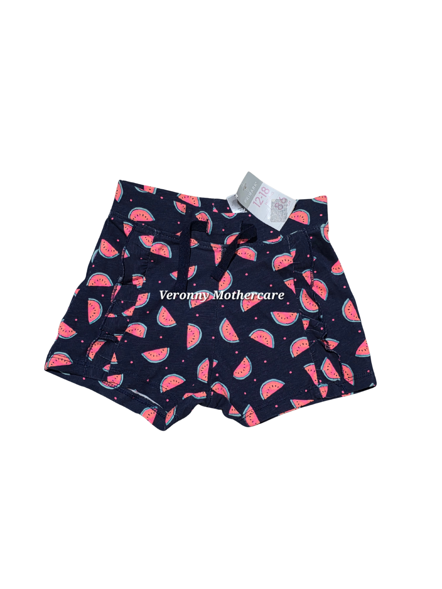 2026/01/659952.png Girls Navy Shorts with Melons - Image 1