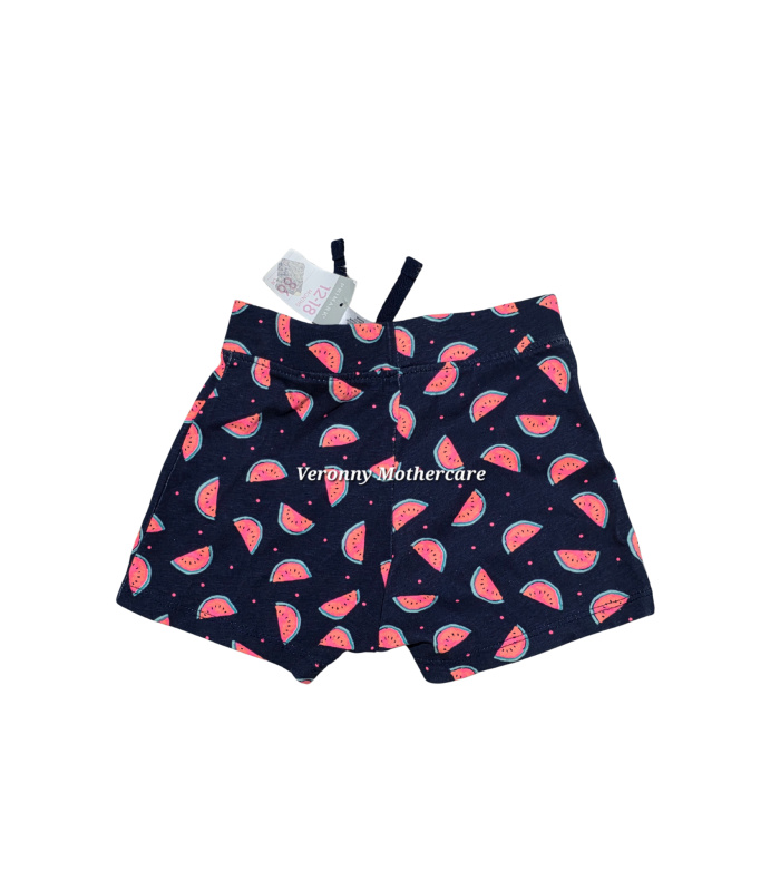 Girls Navy Shorts with Melons - Image 2