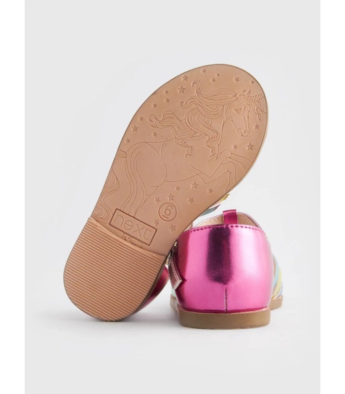 Rainbow Metallic Fisherman Occasion Sandals - Image 3