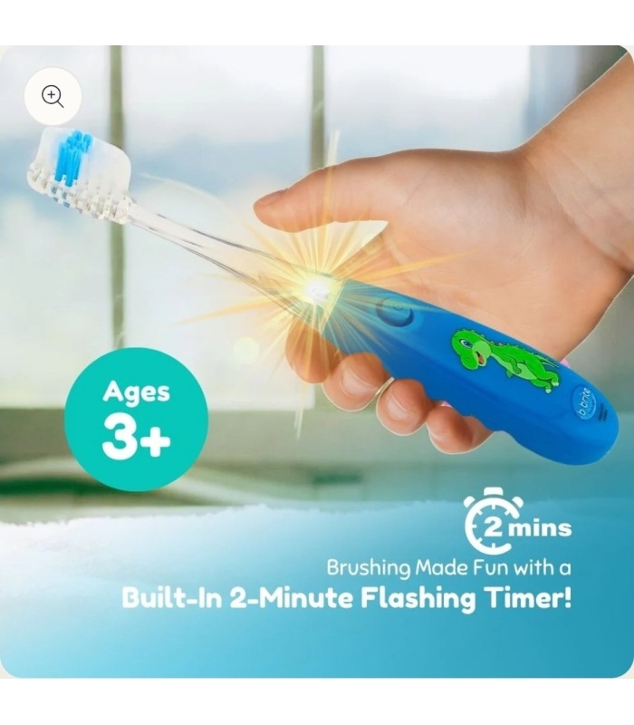Kids Flashing Glow Toothbrush with 2-Min Timer - Image 3